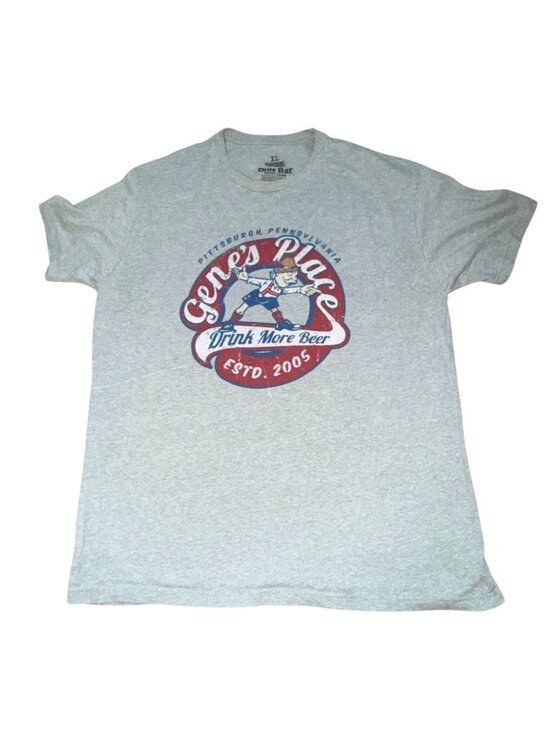 Dive Bar Shirt Club Other - Dive Bar Shirt Club-Gene's Place-Pittsburgh, PA-Mens T-Shirt-XL-Gray-GUC